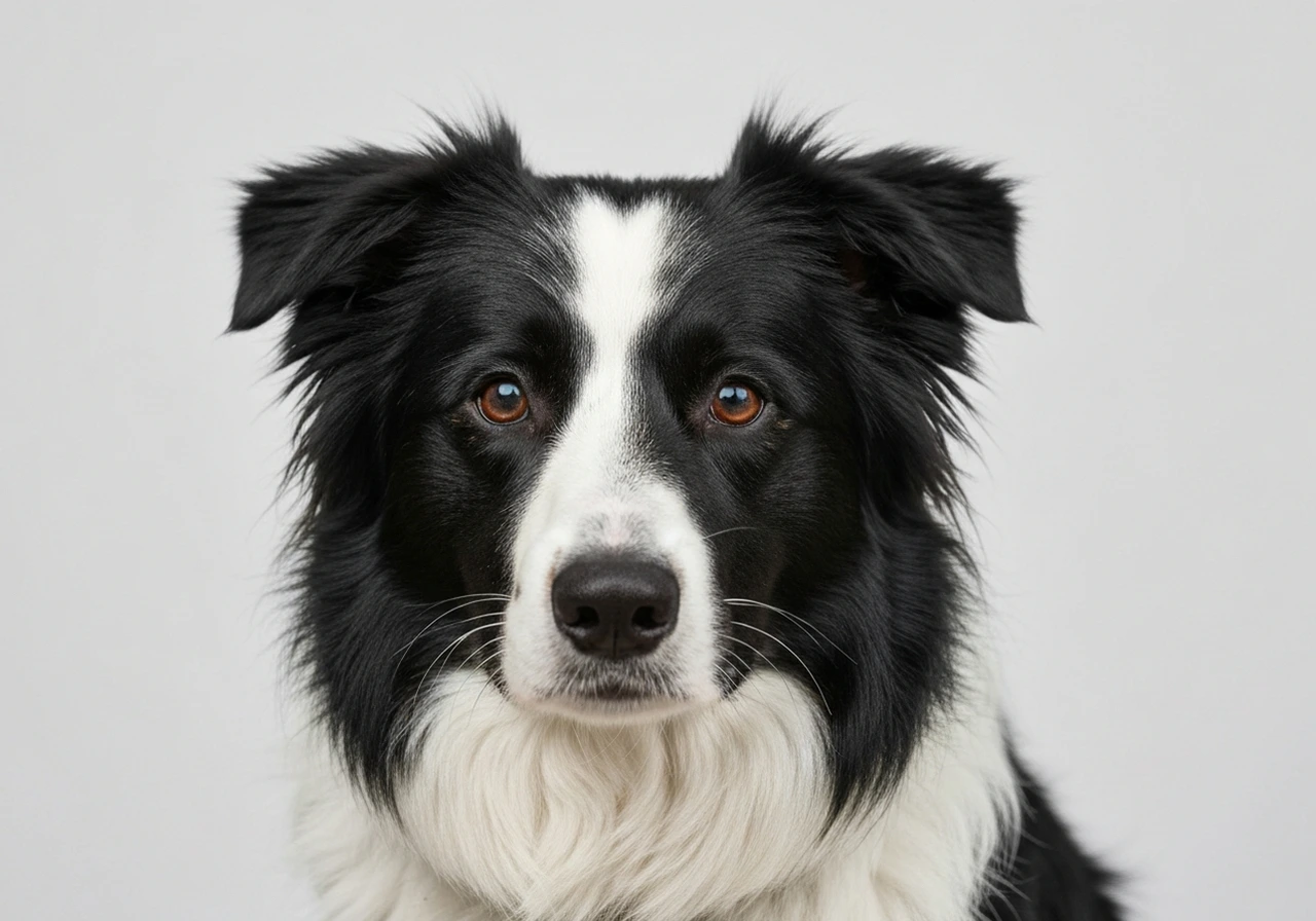 Border Collie close-up portrait